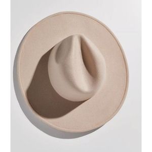 New! Free People Clean slate blush pink felt hat fedora womens OS